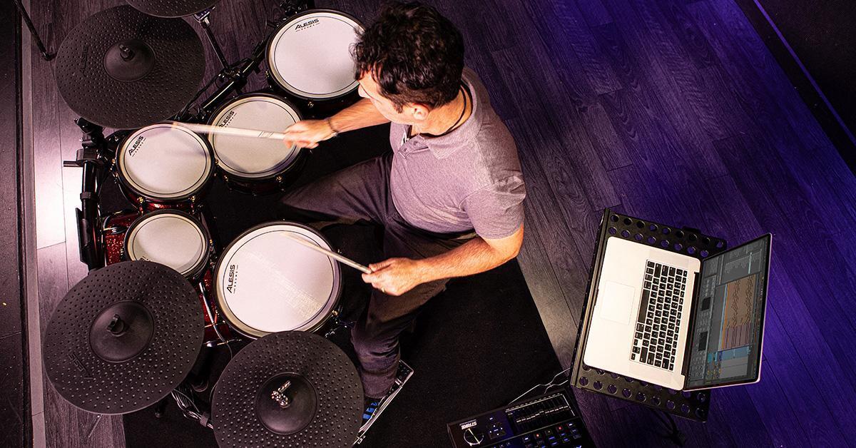 picture of man playing drums