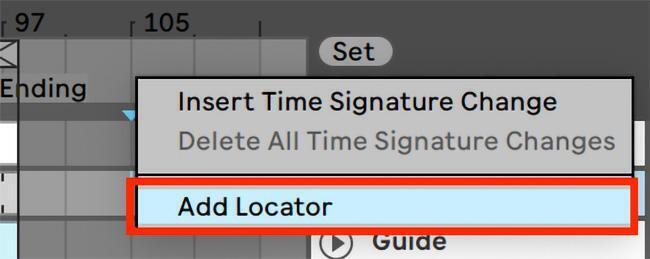 picture of right clicking to show add locator