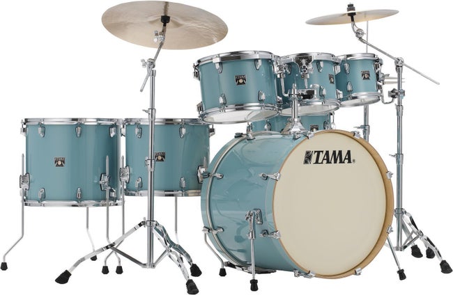 Tama-Superstar-Classic-7-piece-Shell-Pack-Light-Emerald-Blue-Green