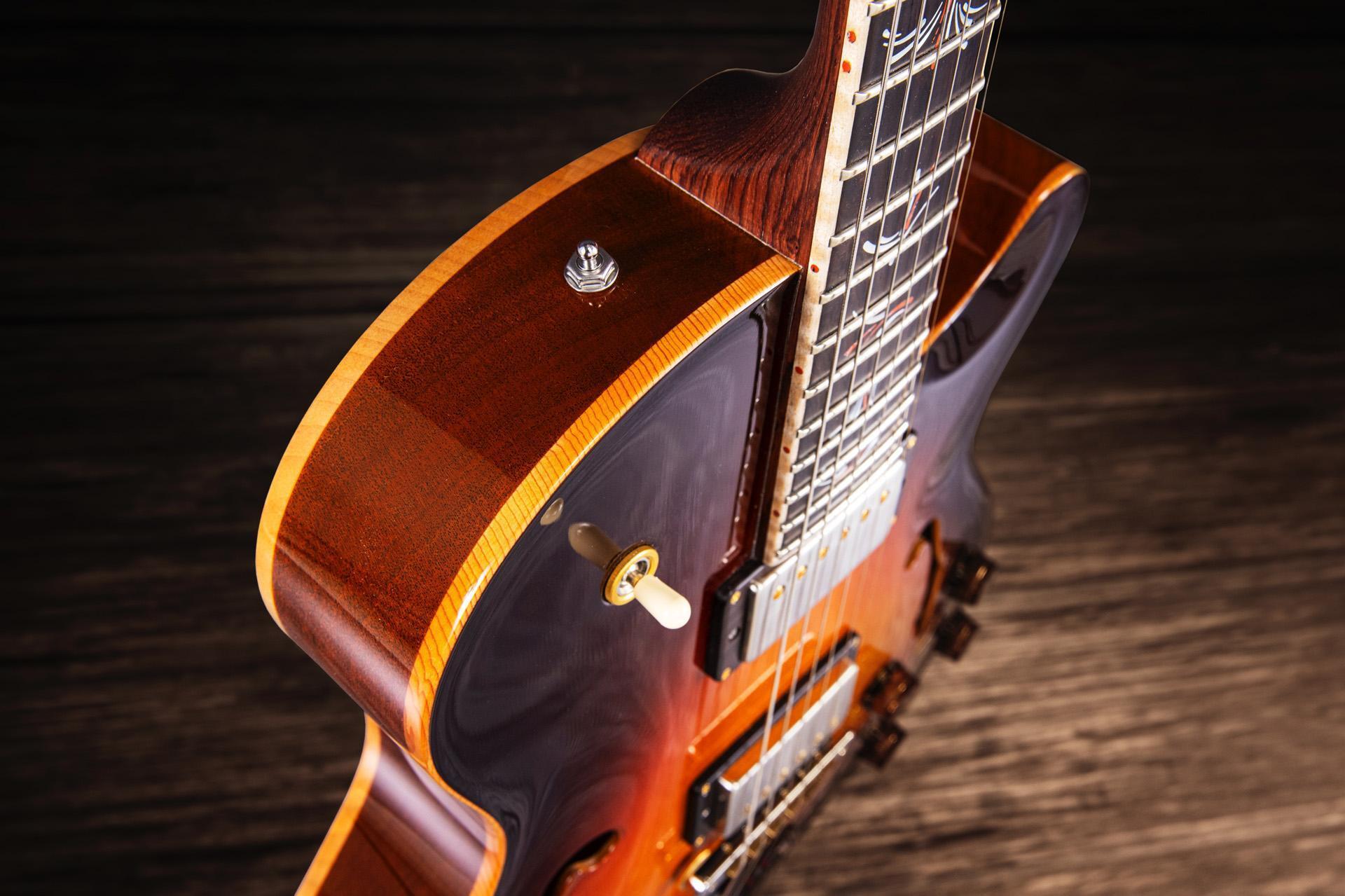 The Private Stock archtop featured in this article was built for one of our own Sweetwater employees. I got to play this one, and it's absolutely amazing.