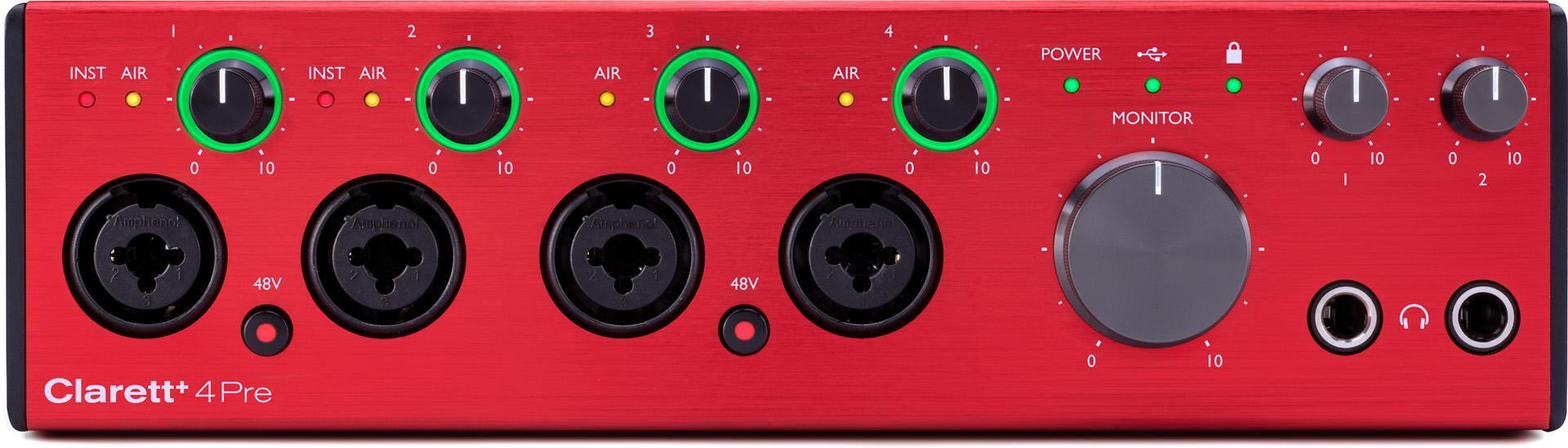 Focusrite Clarett+ 4Pre USB-C Audio Interface