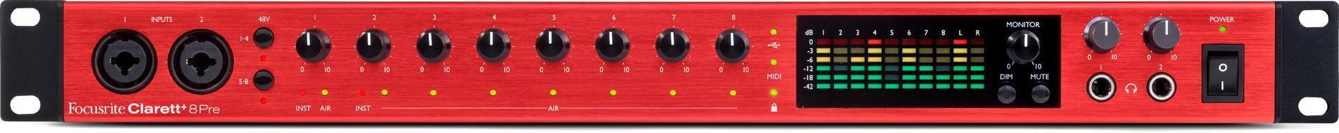 Focusrite Clarett+ 8Pre USB-C Audio Interface