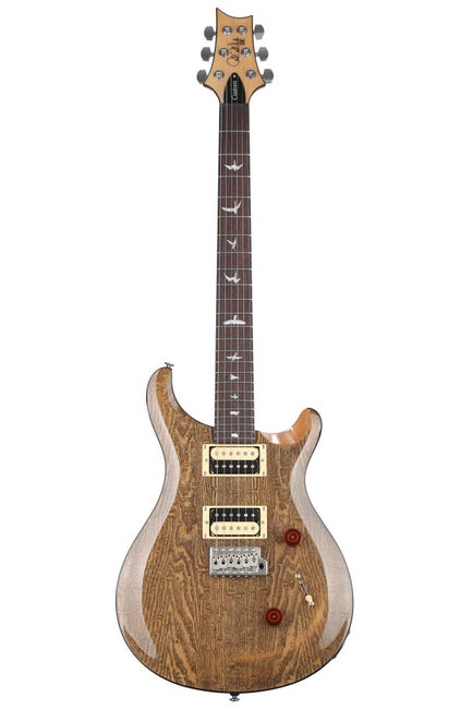PRS-SE-Custom-24-Electric-Guitar-Burled-Ash-Natural-with-Black-Filler-Sweetwater-Exclusive