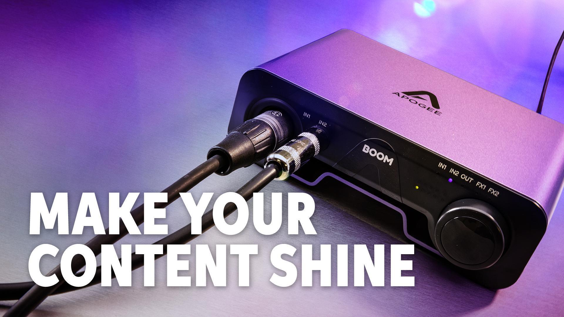 Apogee BOOM USB Audio Interface Demo - InSync