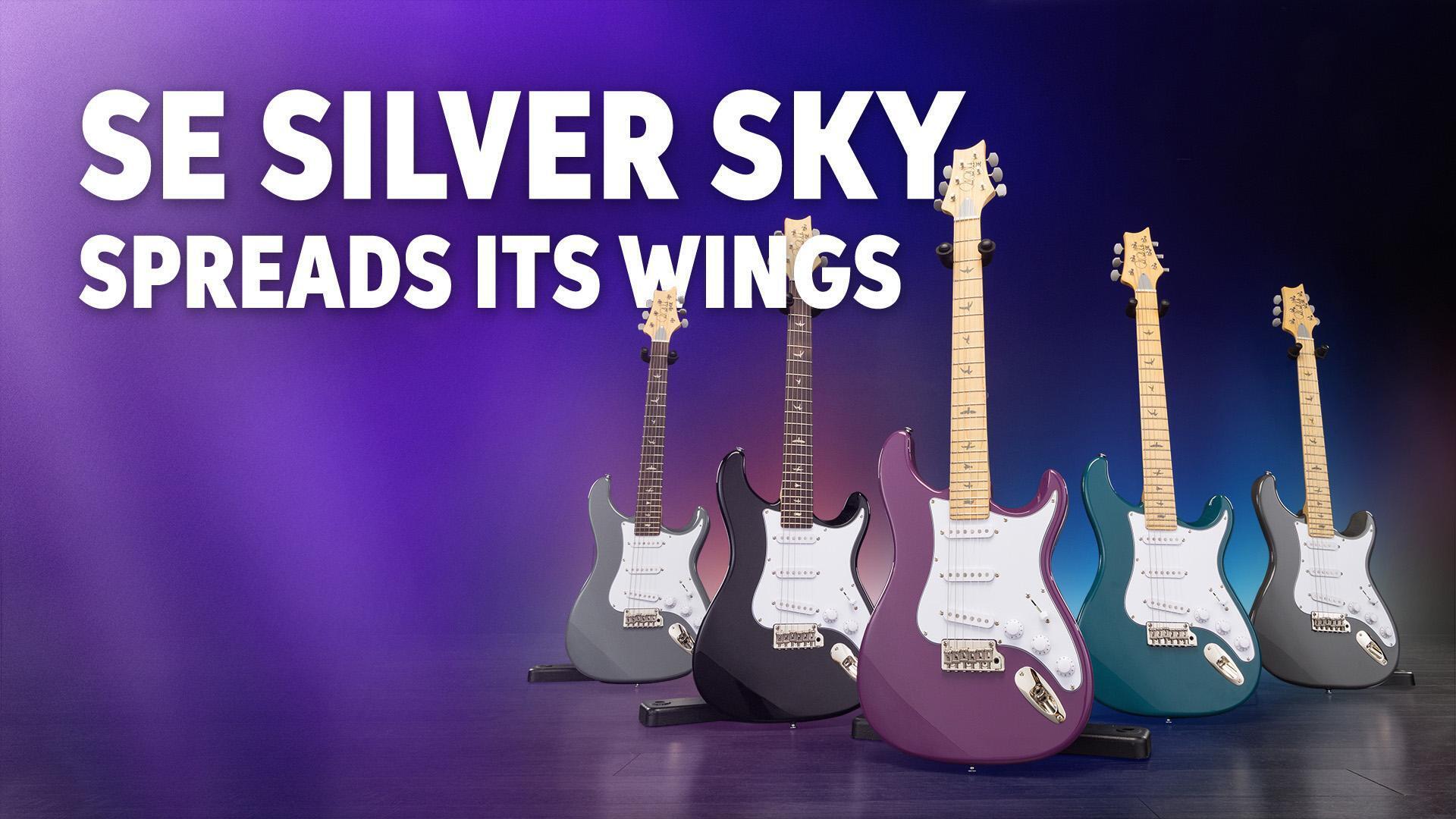 PRS SE Silver Sky Electric Guitar - Nylon Blue with Maple