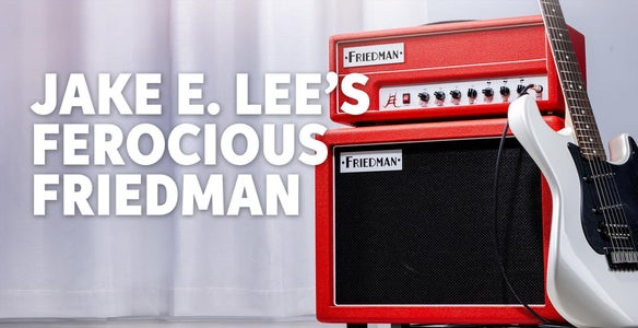 Friedman JEL-112 1 x 12-inch 65-watt Jake E. Lee Extension Cabinet - Red Bronco Tolex