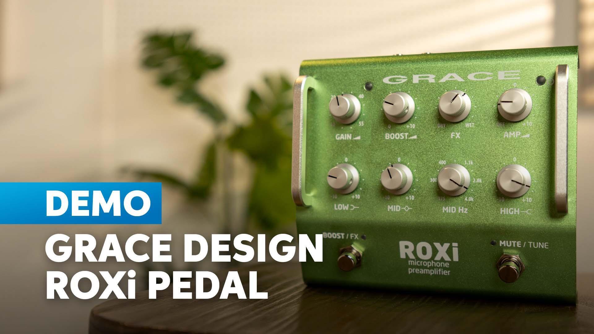 Grace Design ROXi Mic/Instrument Preamp Pedal with Boost and Grace Design ROXi Mic/Instrument Preamp Pedal with Boost and