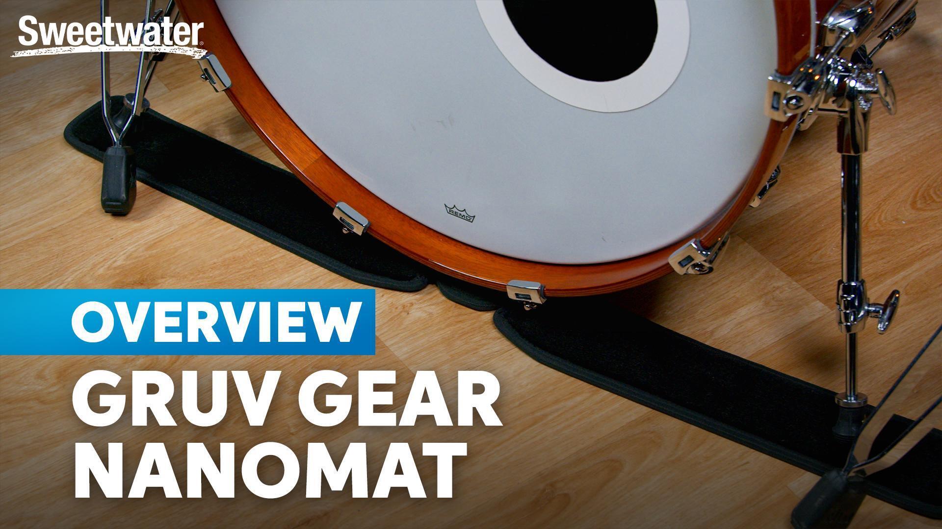Gruv Gear NanoMat No More Hauling Heavy Rugs with Your Drums! InSync