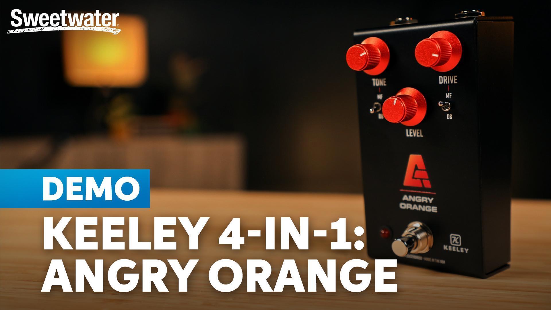 Keeley Angry Orange Distortion and Fuzz Pedal | Sweetwater