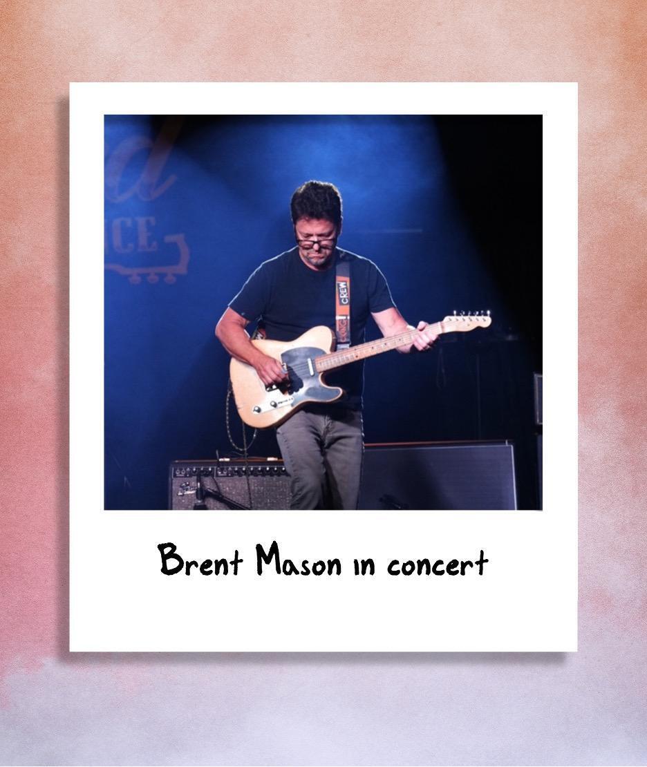 A polaroid of the Brent Mason concert at The Woodshed 2024.