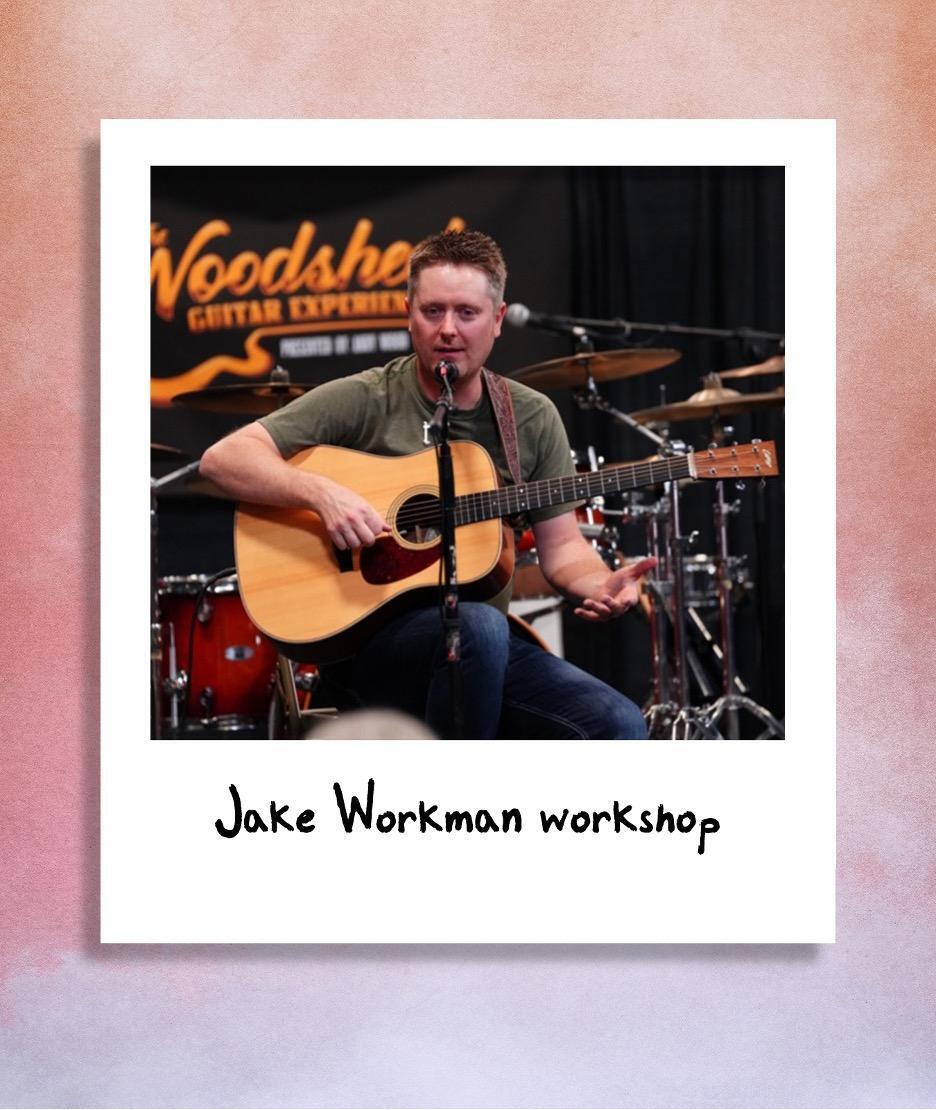 A polaroid of the Jake Workman Workshop at The Woodshed 2024.