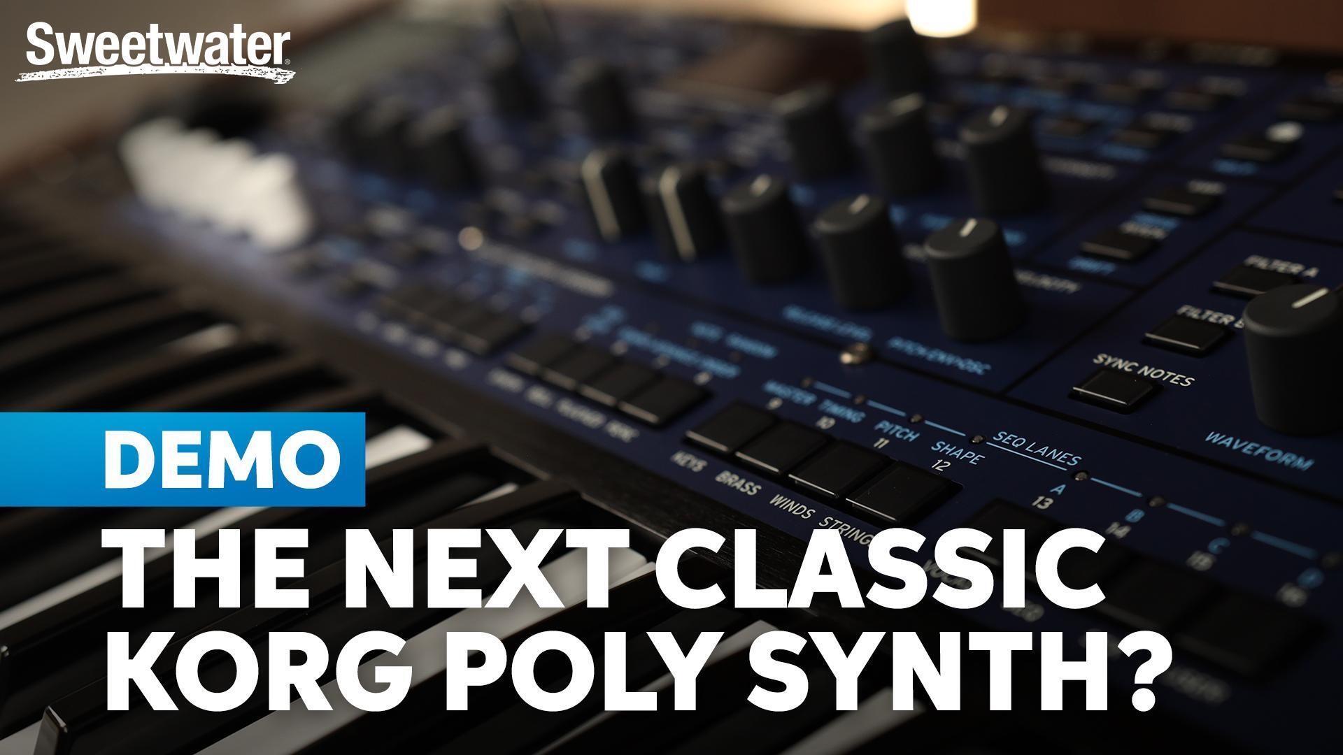 Korg Multi/Poly Analog Modeling Synthesizer | Sweetwater Korg Multi/Poly Analog Modeling Synthesizer | Sweetwater