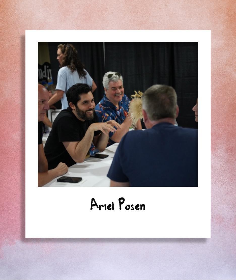 A polaroid of Ariel Posen at The Woodshed 2024.