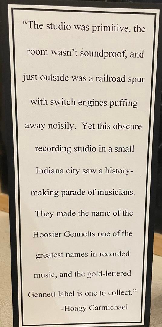A picture of a sign in the Wayne County Historical Museum.