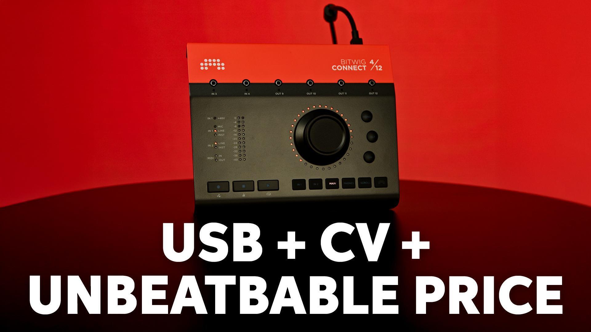 Bitwig Connect 4/12 4x12 USB-C Audio Interface | Sweetwater
