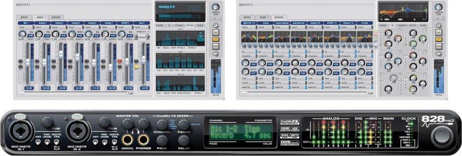 MOTU's 828mk3 FireWire Interface Adds DSP Effects and Mixing - InSync