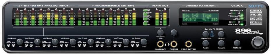 MOTU 896 mk3 Firewire オーディオインターフェース 896mk3 Overview
