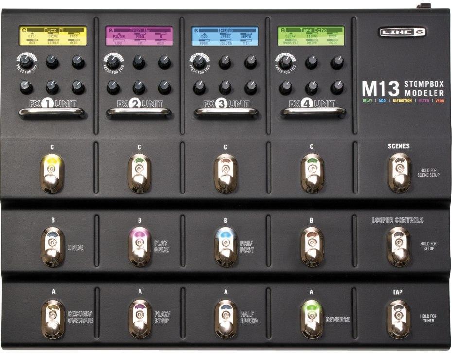 Instant multi-effects switching with the Line 6 M13/M9