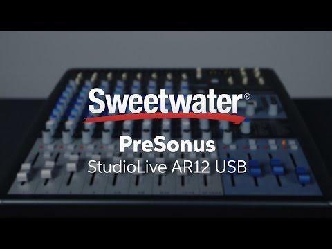 PreSonus StudioLive AR12 USB Mixer and Audio Interface with