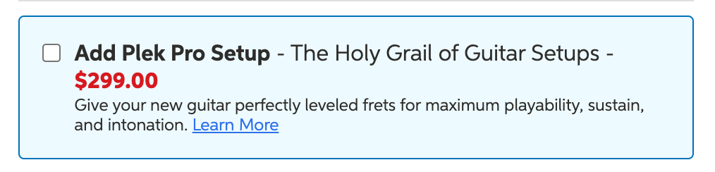 Add Plek to your header here on the product page