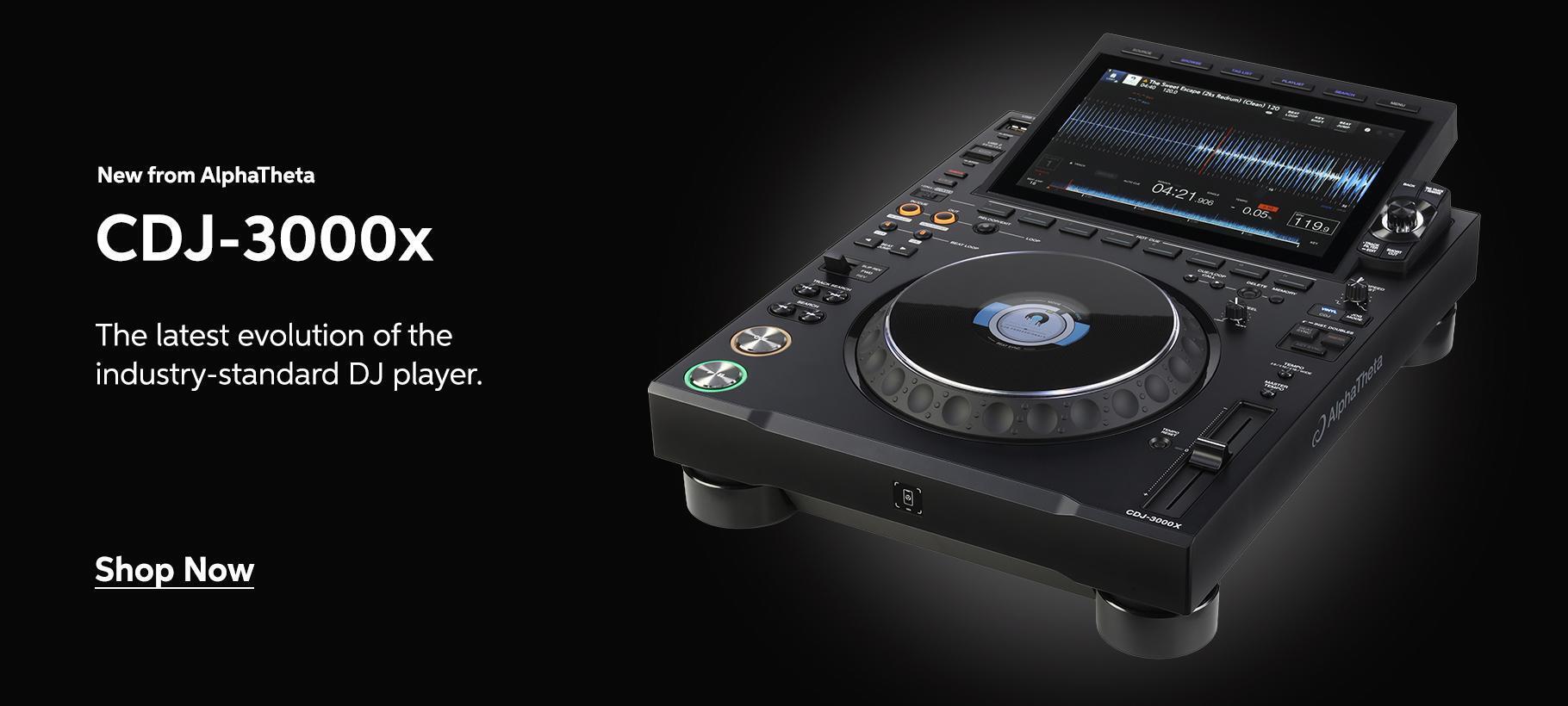 New CDJ-3000x from AlphaTheta – The latest evolution of the industry-standard DJ player.