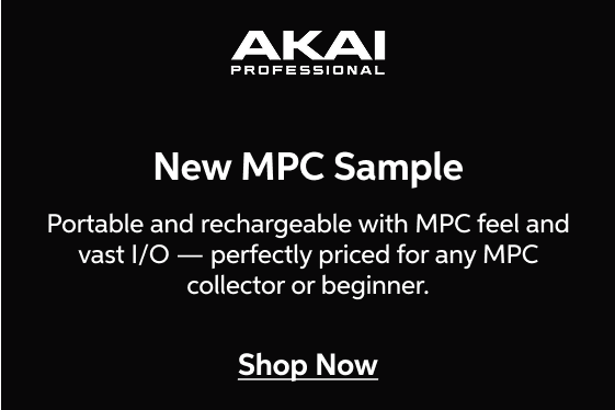 Akai Professional New MPC Sample - Portable and rechargeable with MPC feel and vast I/O — perfectly priced for any MPC collector or beginner - shop now