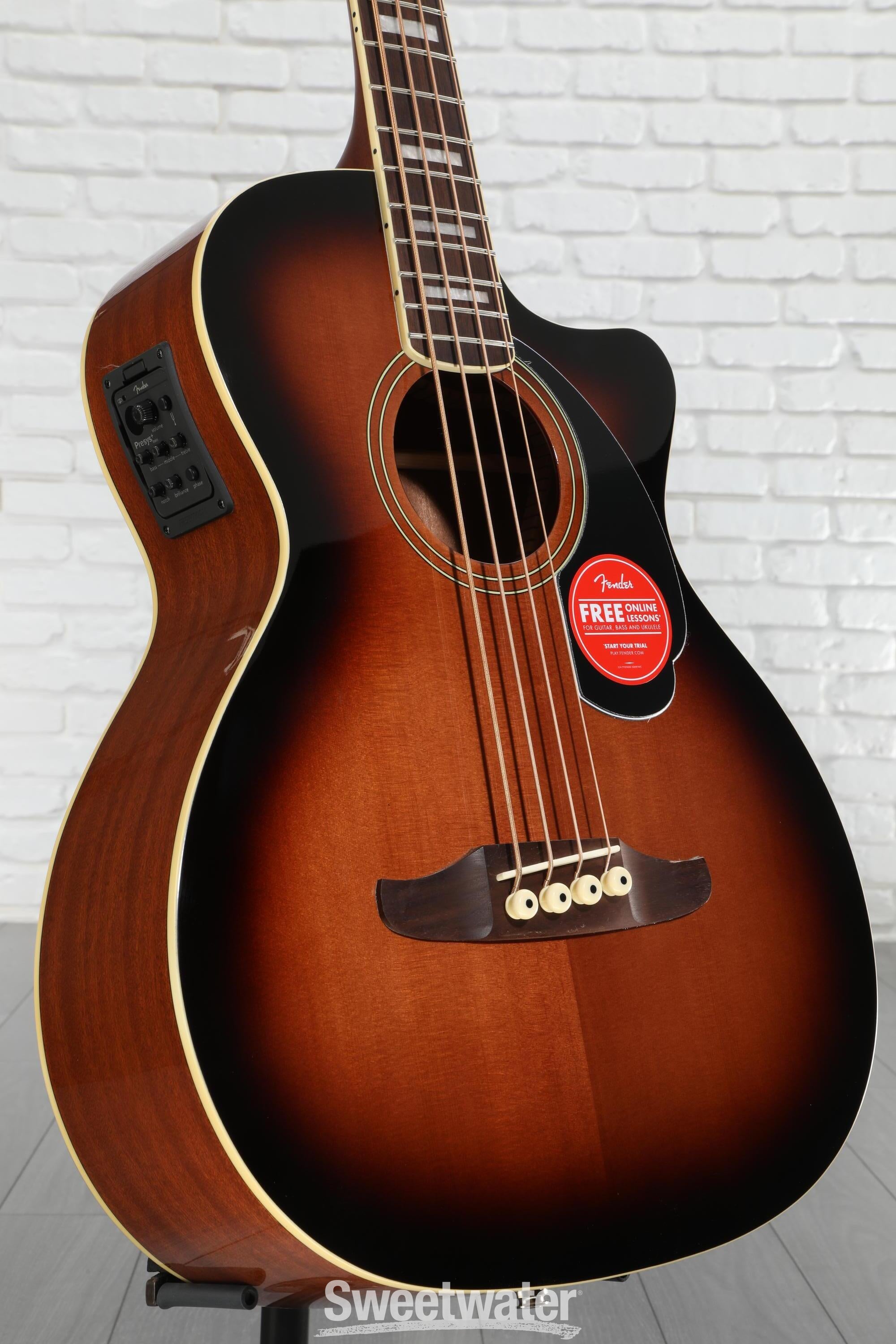 Fender KINGMAN アコースティックベース Fender Kingman Bass Shaded Edge Burst エレアコベース トップ