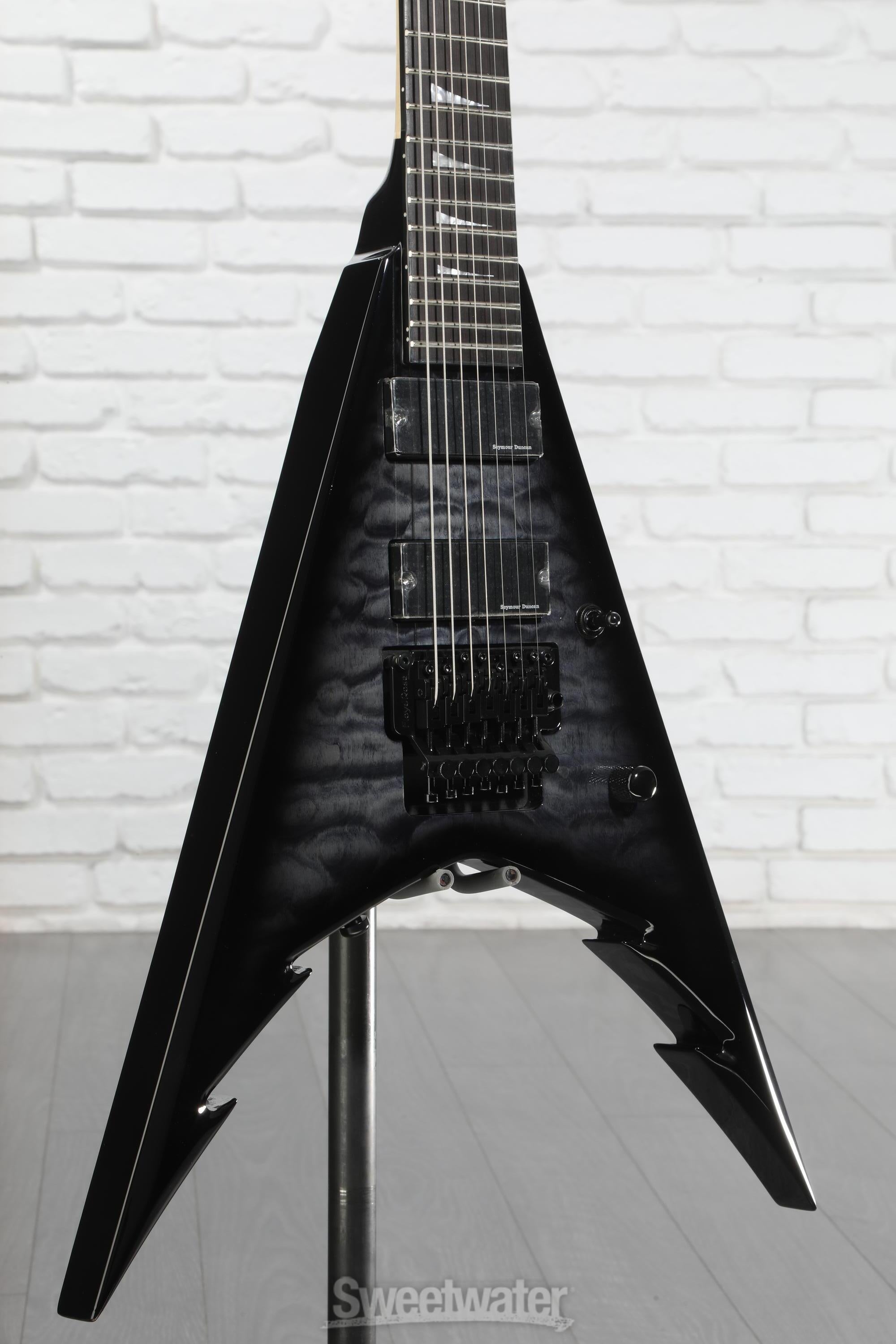 Photo of Jackson Pro Series Corey Beaulieu Signature King V KV7Q 7-string Electric Guitar - Transparent Black