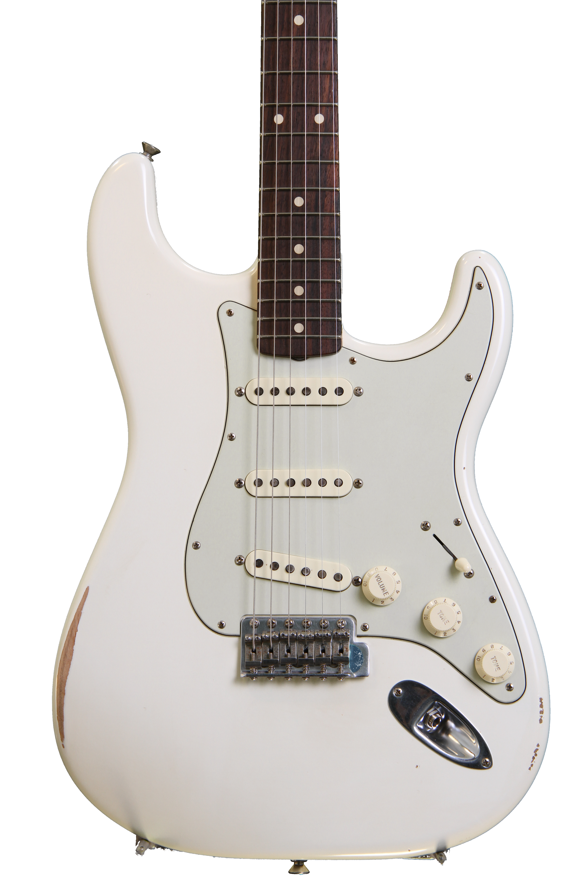 Fender Road Worn '60s Stratocaster - Olympic White with Fender Road Worn '60s Stratocaster - Olympic White with