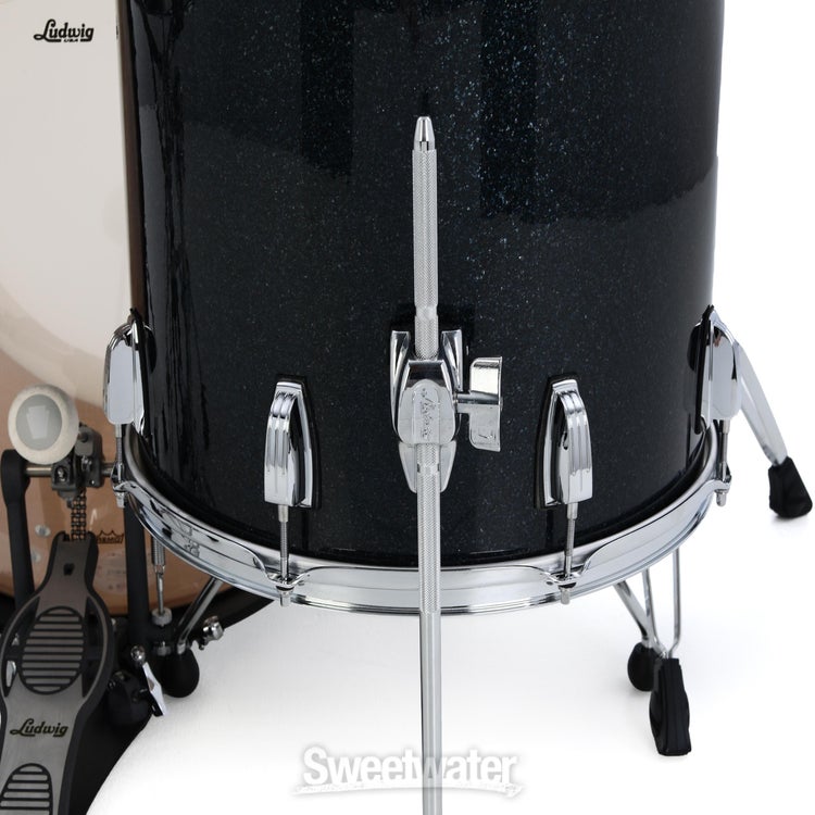 Ludwig Classic Maple Fab 3-piece Shell Pack - Hybrid Black Sparkle
