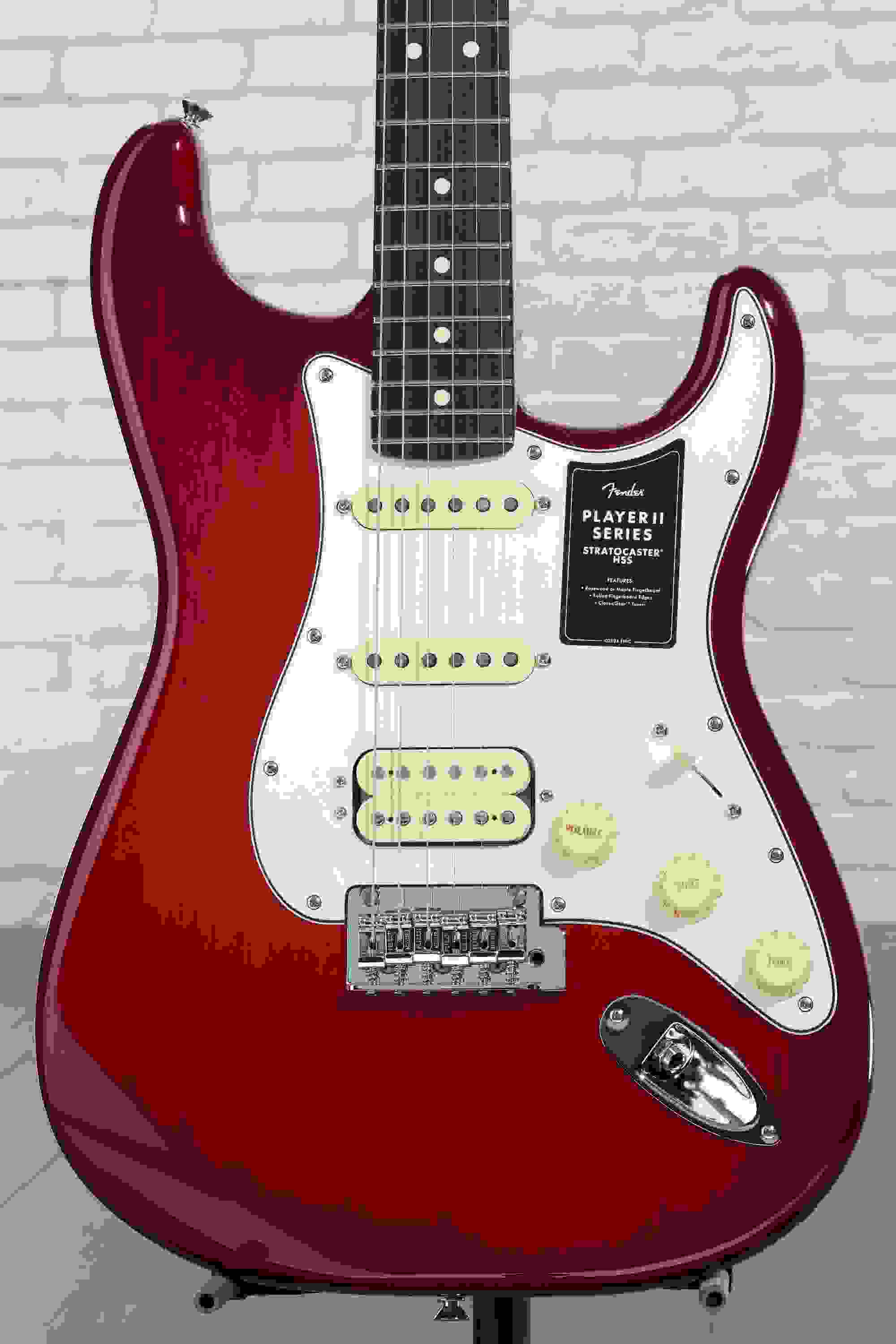 Fender Player II Stratocaster HSS Electric Guitar - Transparent Cherry Burst