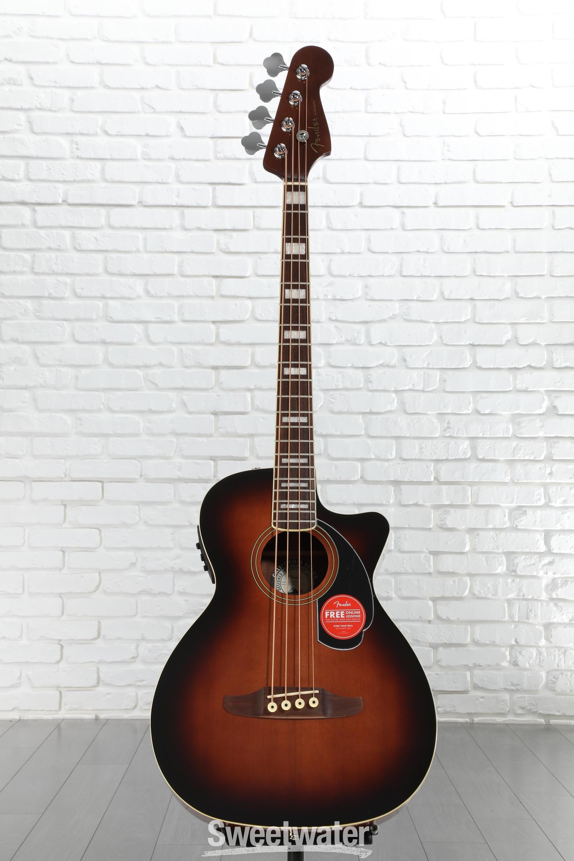 Fender Kingman Acoustic-electric Bass - Shaded Edge Burst | Sweetwater