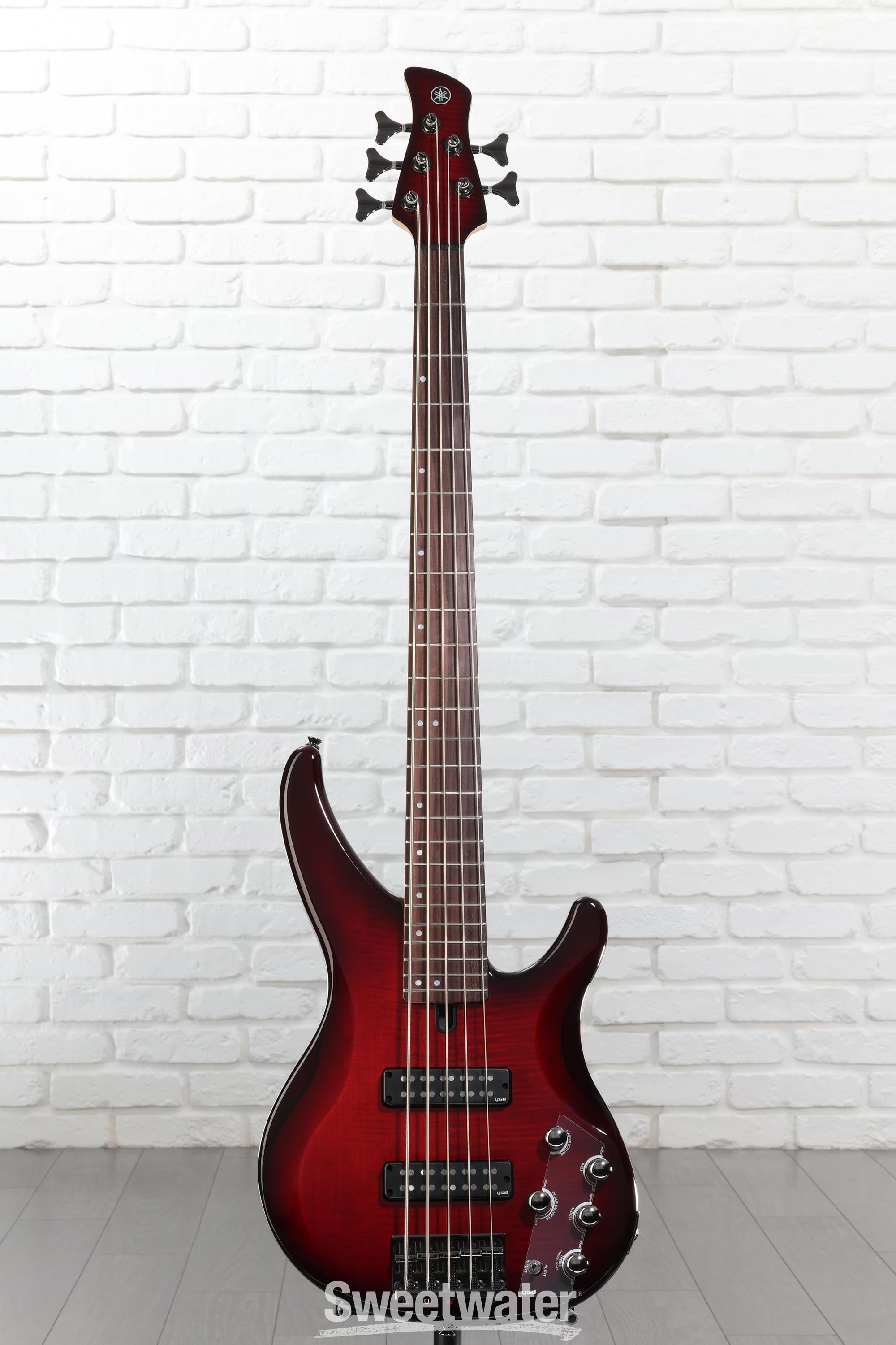 Yamaha TRBX605FM 5-string Bass Guitar - Dark Red Burst | Sweetwater