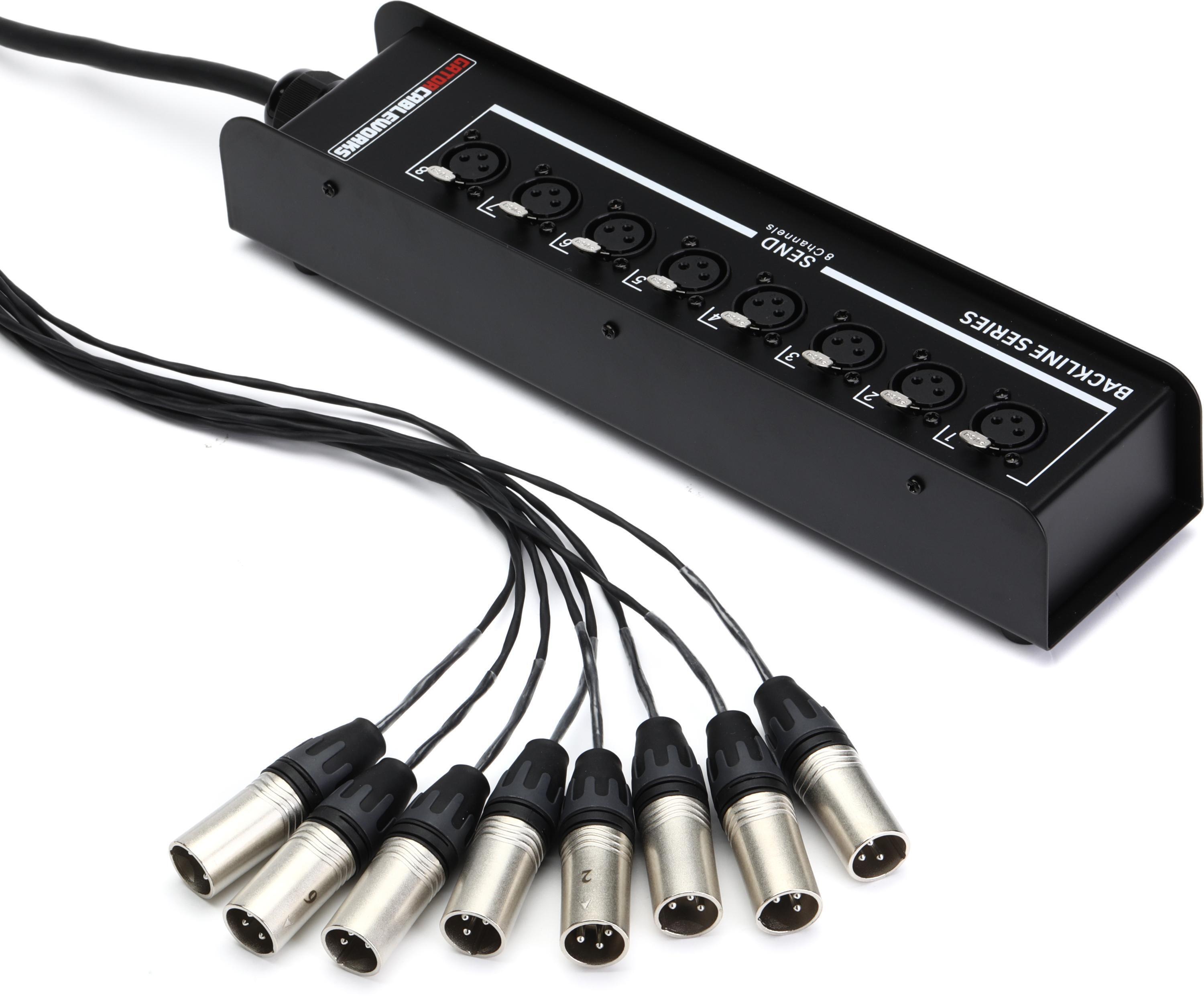 Photo of Gator Cableworks Backline Series 8-channel Drop Snake - 50 foot