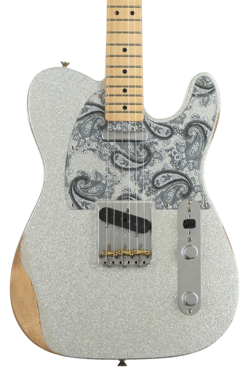 Fender Brad Paisley Road Worn Telecaster - Silver Sparkle | Sweetwater