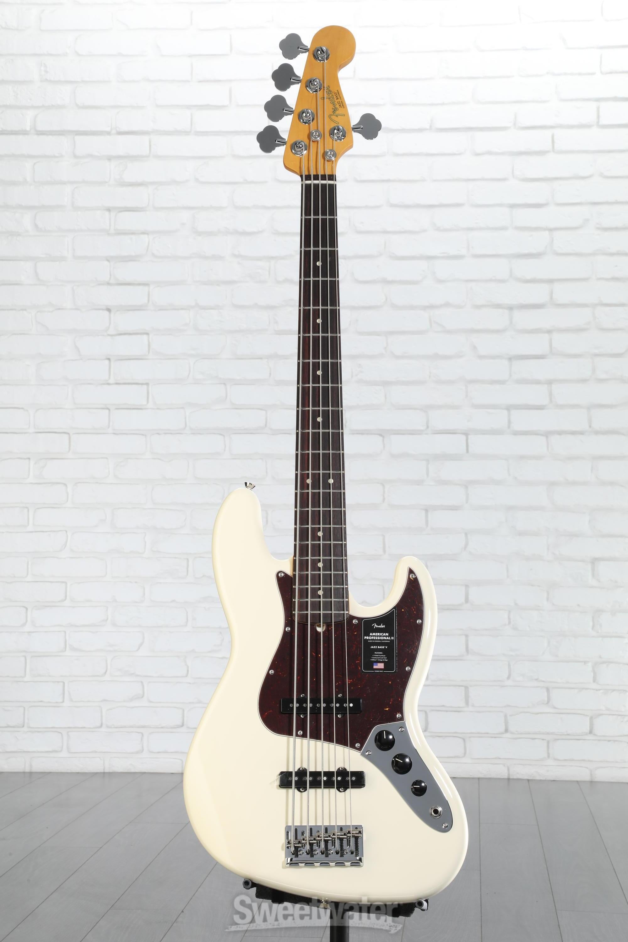 ベース Fender American Professional Jazz Bass V Fender American Professional II Jazz Bass V - Roasted Pine, Maple