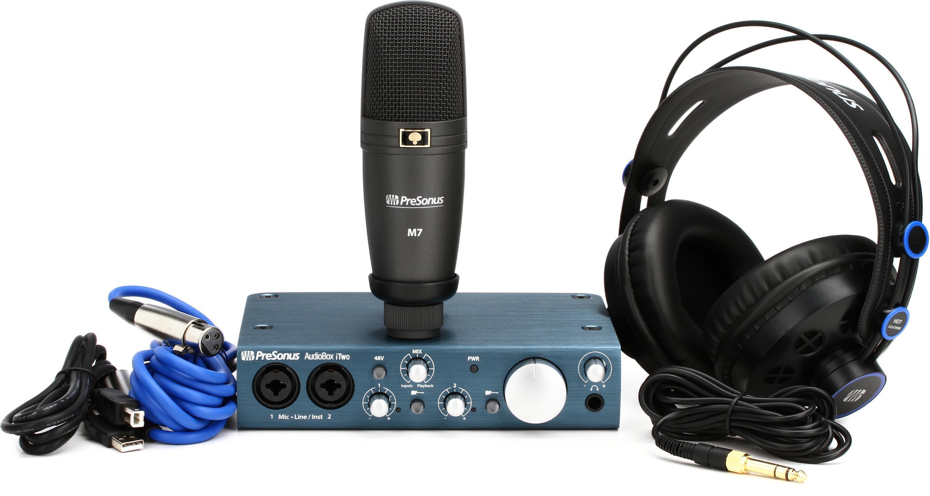 Presonus Audiobox Ione Usb 2.0 & Ipad Recording System With 1 Mic