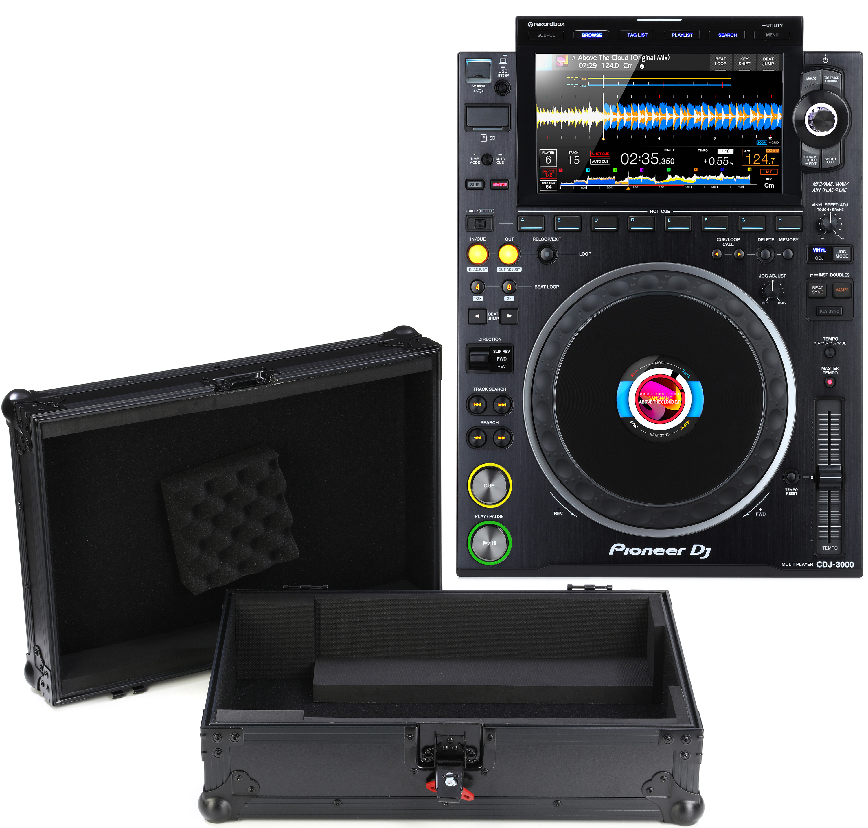 Pioneer DJ CDJ-3000 Professional DJ Media Player with Onyx Flight