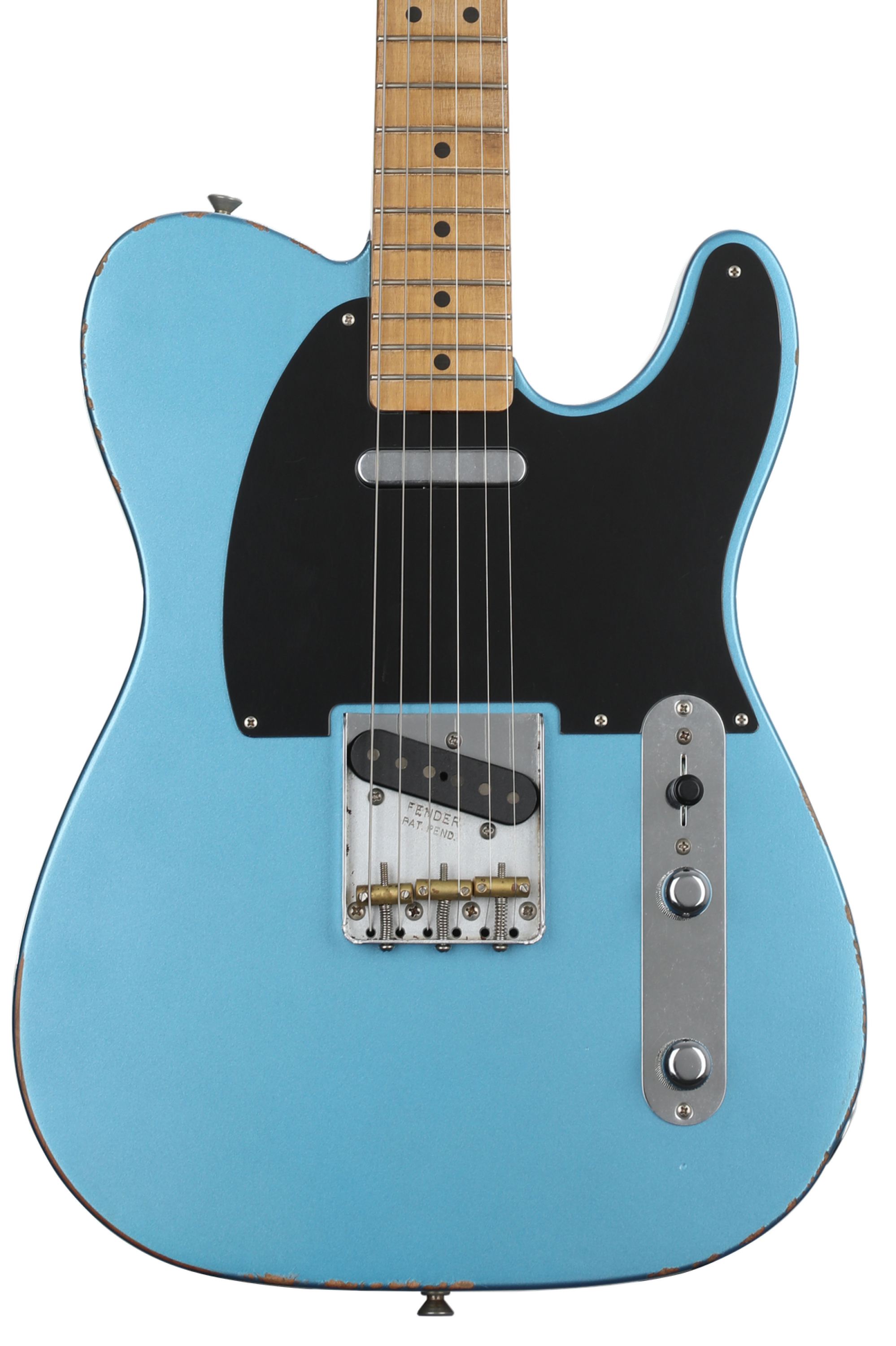 Fender Vintera Road Worn '50s Telecaster Electric Guitar - Lake Placid Blue