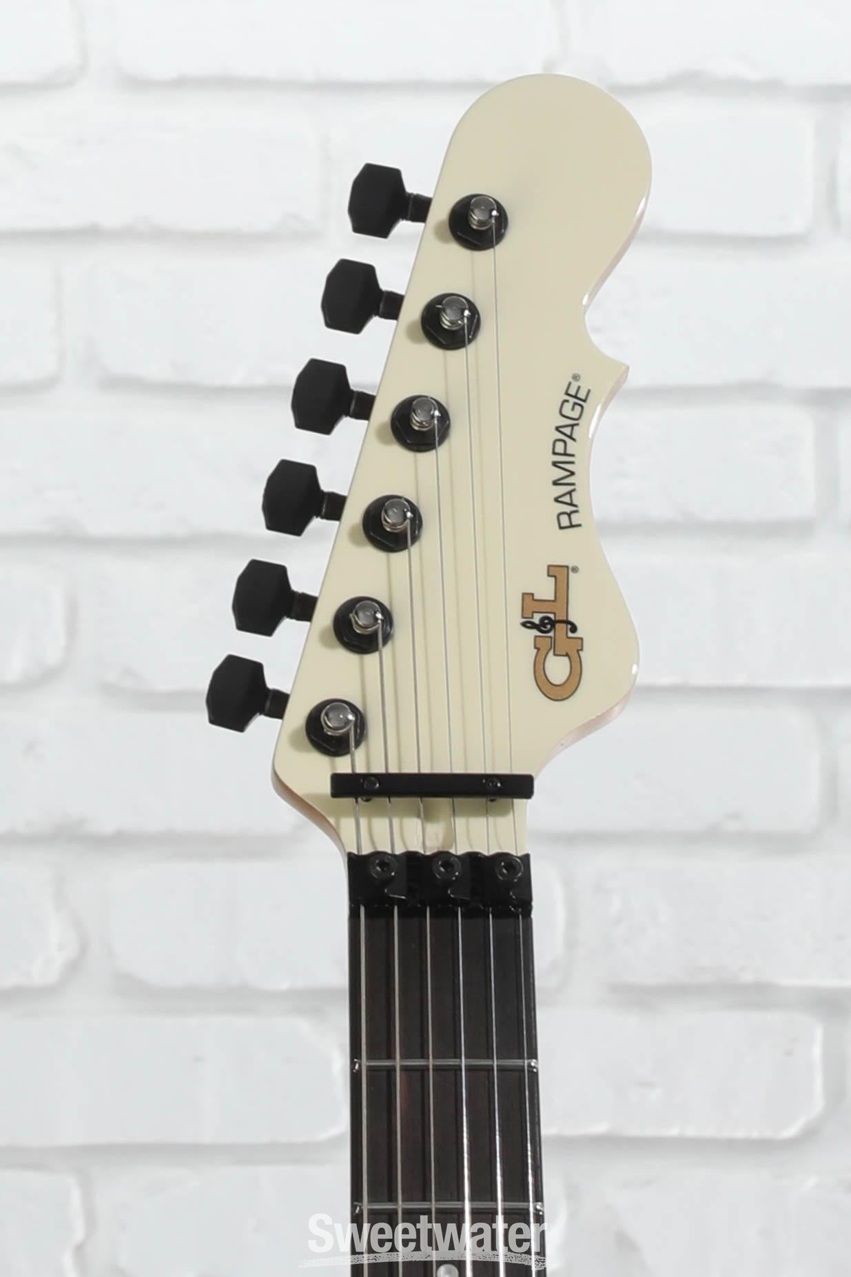 G&L Fullerton Deluxe Rampage 24 Kahler Electric Guitar - Ivory