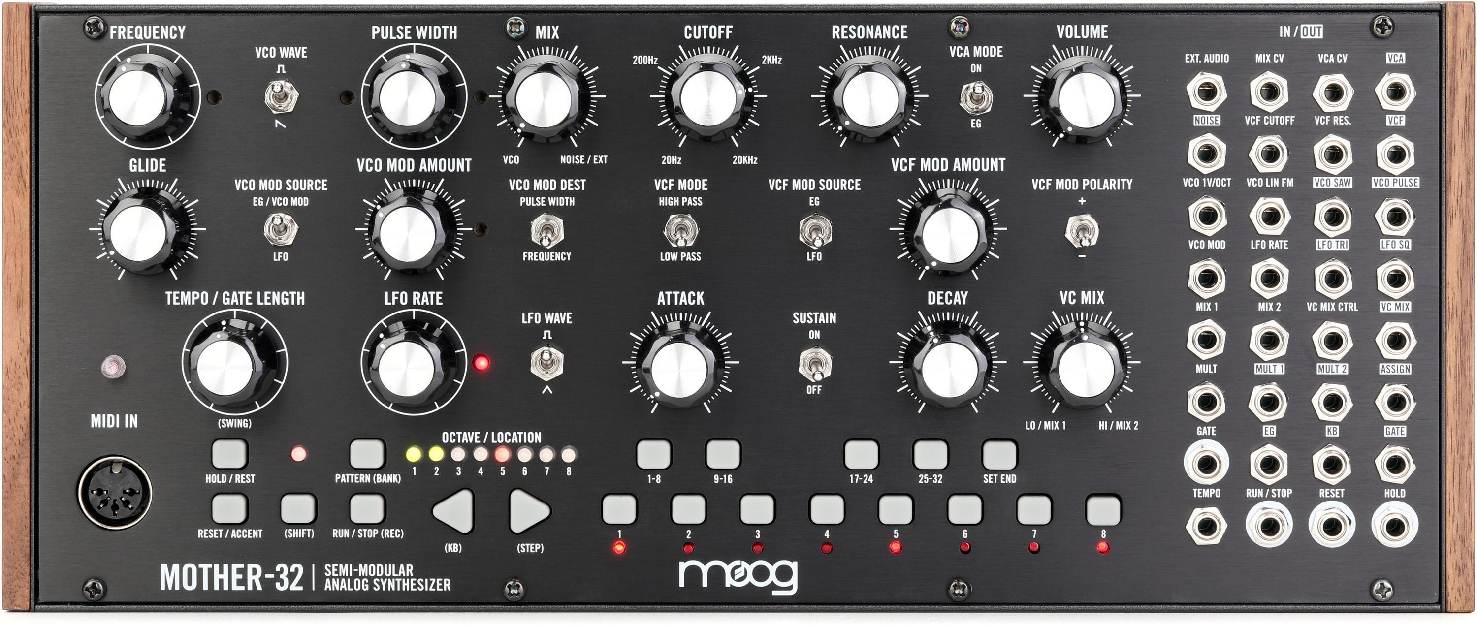 Moog Mother-32 Semi-modular Eurorack Analog Synthesizer and Step Sequencer