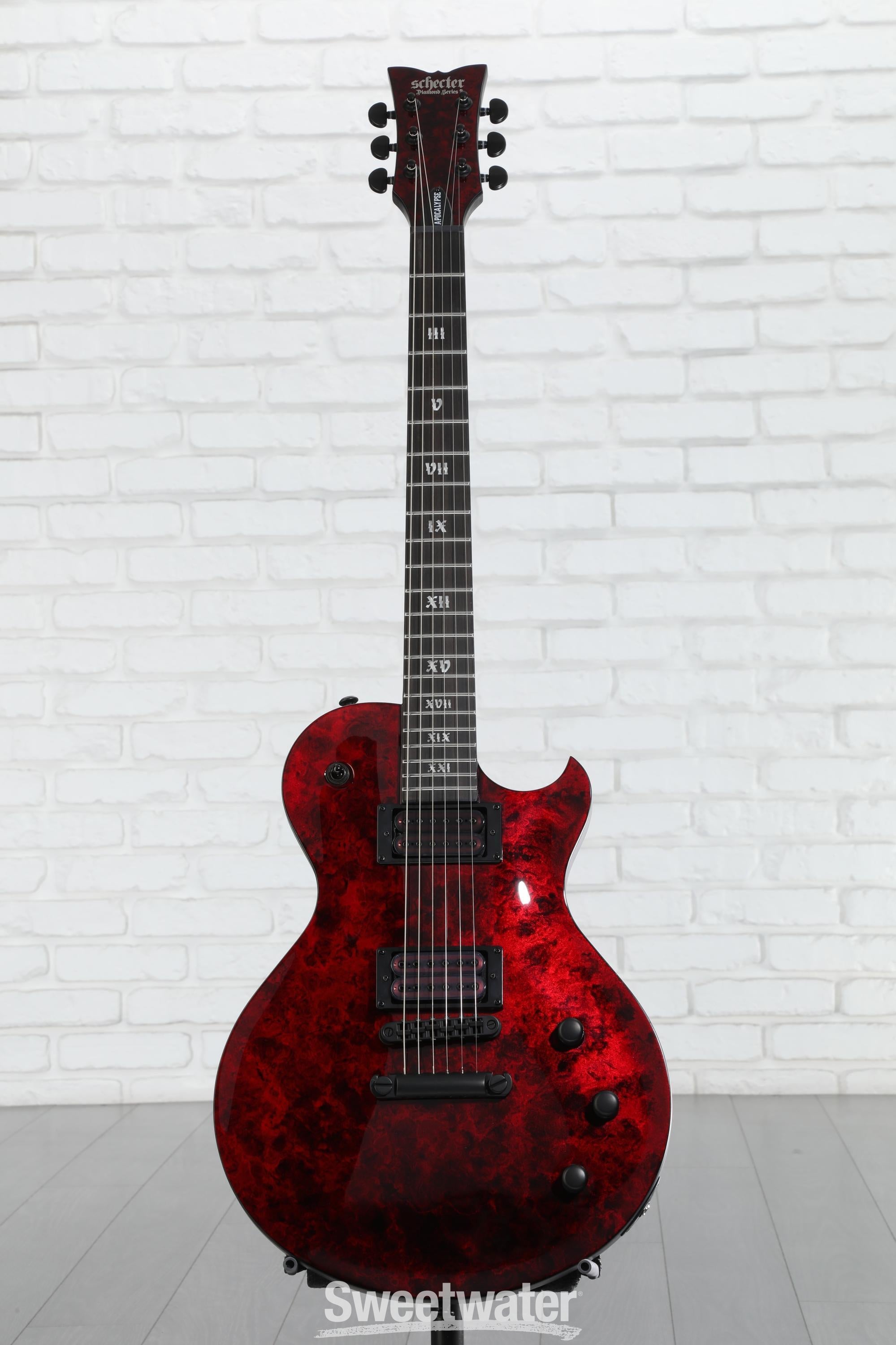 ギター SCHECTER Solo-II FR Apocalypse Red Reign Schecter Solo-II Apocalypse Electric Guitar - Red Reign | Sweetwater