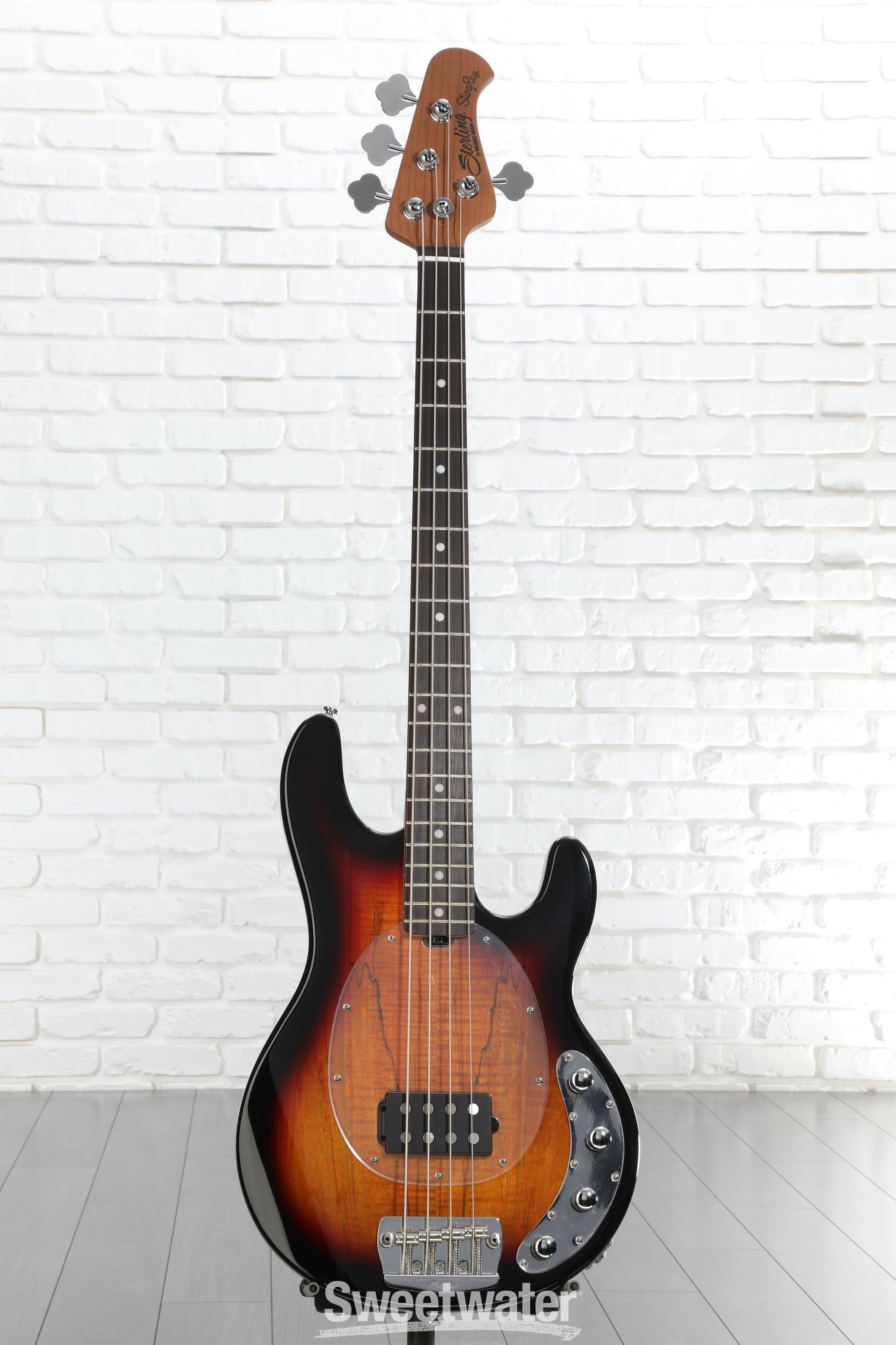 Sterling By Music Man StingRay RAY34 Bass Guitar - 3-tone Sunburst