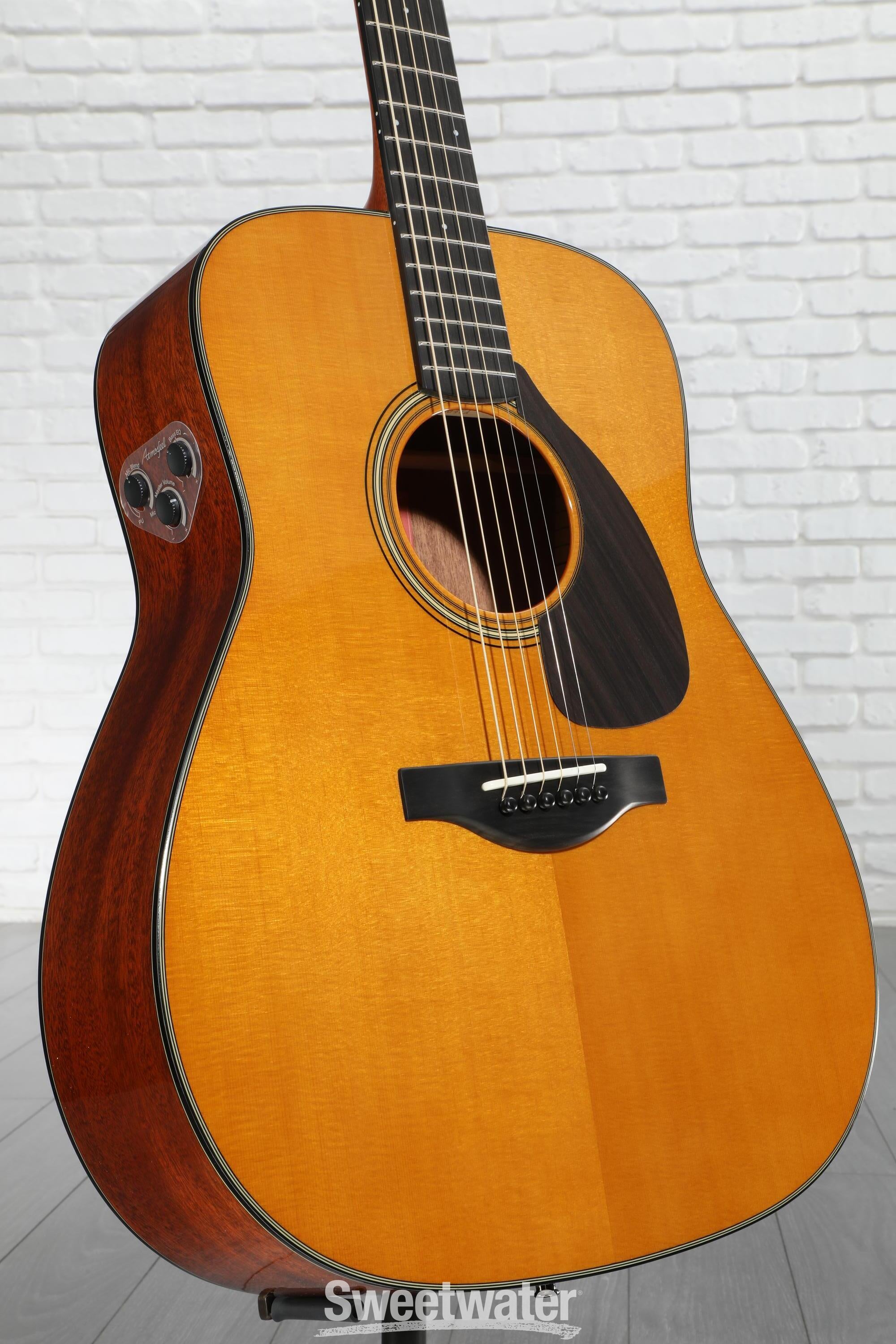 YAMAHA ＦＧ５ Yamaha FG5 Red Label Dreadnought Acoustic Guitar Natural