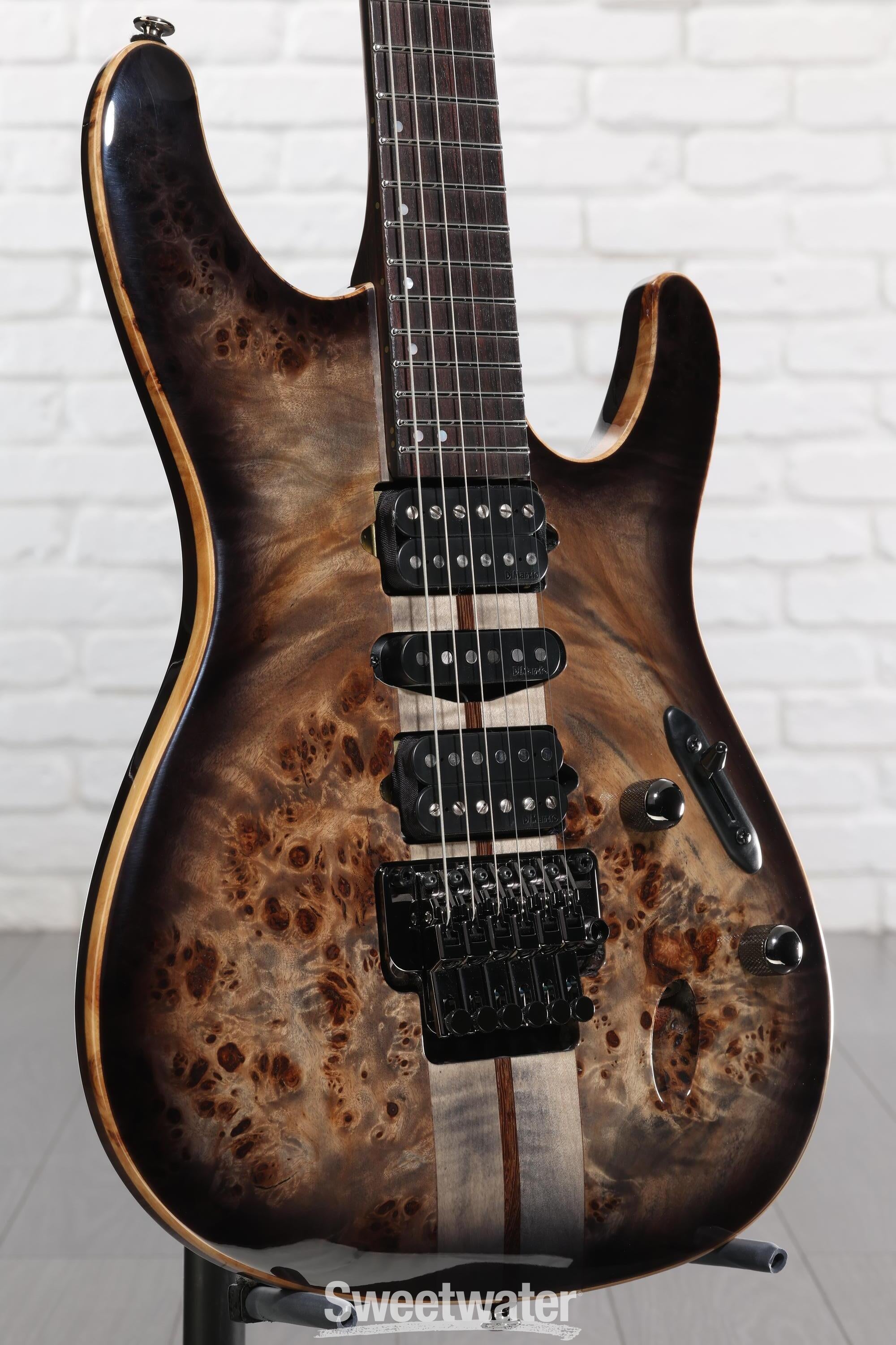 Photo of Ibanez Premium S1070PBZ Electric Guitar - Charcoal Black Burst