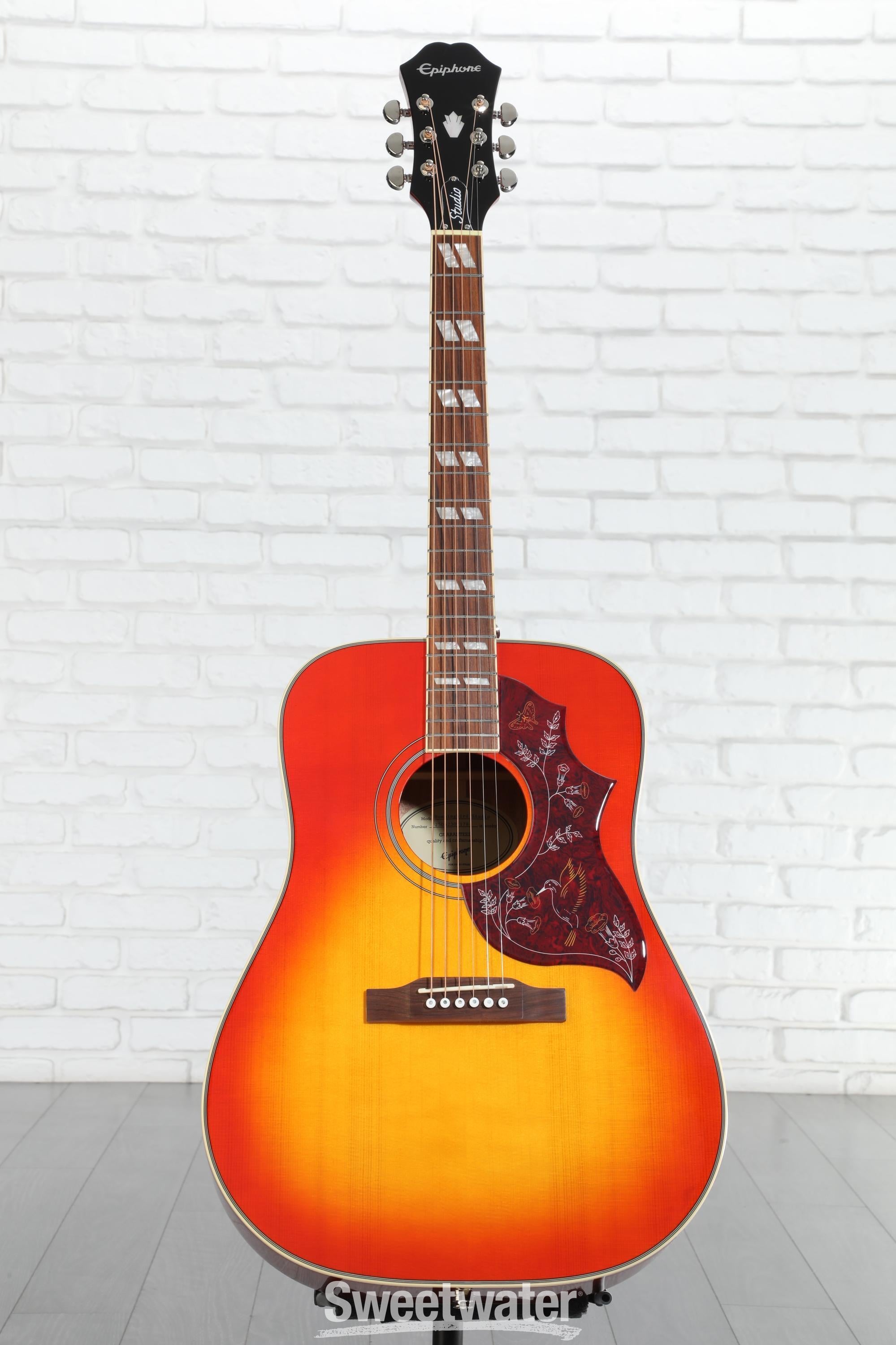 Epiphone Hummingbird Studio Acoustic-Electric Guitar - Faded