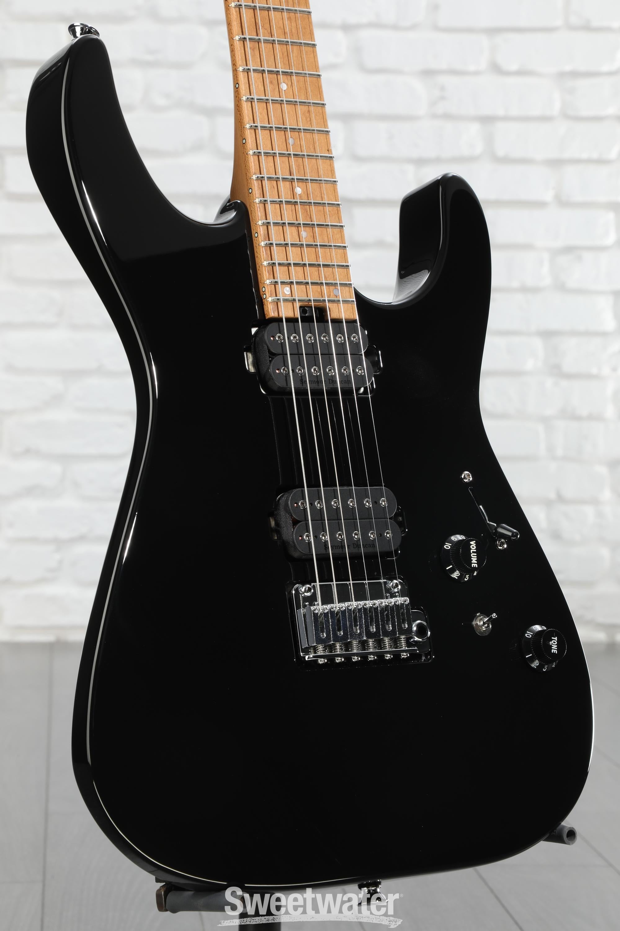 Charvel Pro-Mod DK24 HH 2PT Electric Guitar - Gloss Black | Sweetwater