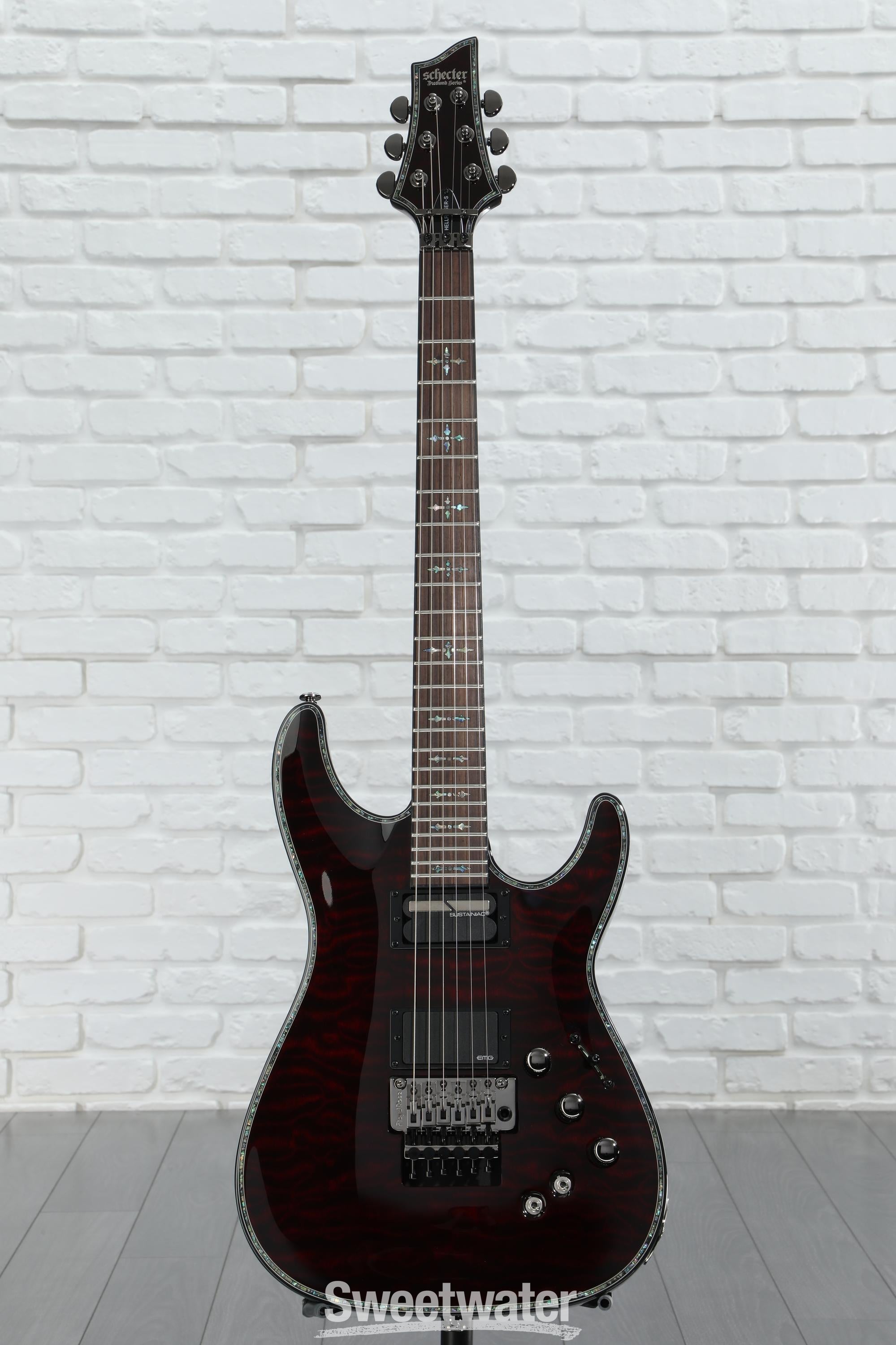 Schecter Hellraiser C-1 FR-S Electric Guitar - Black Cherry