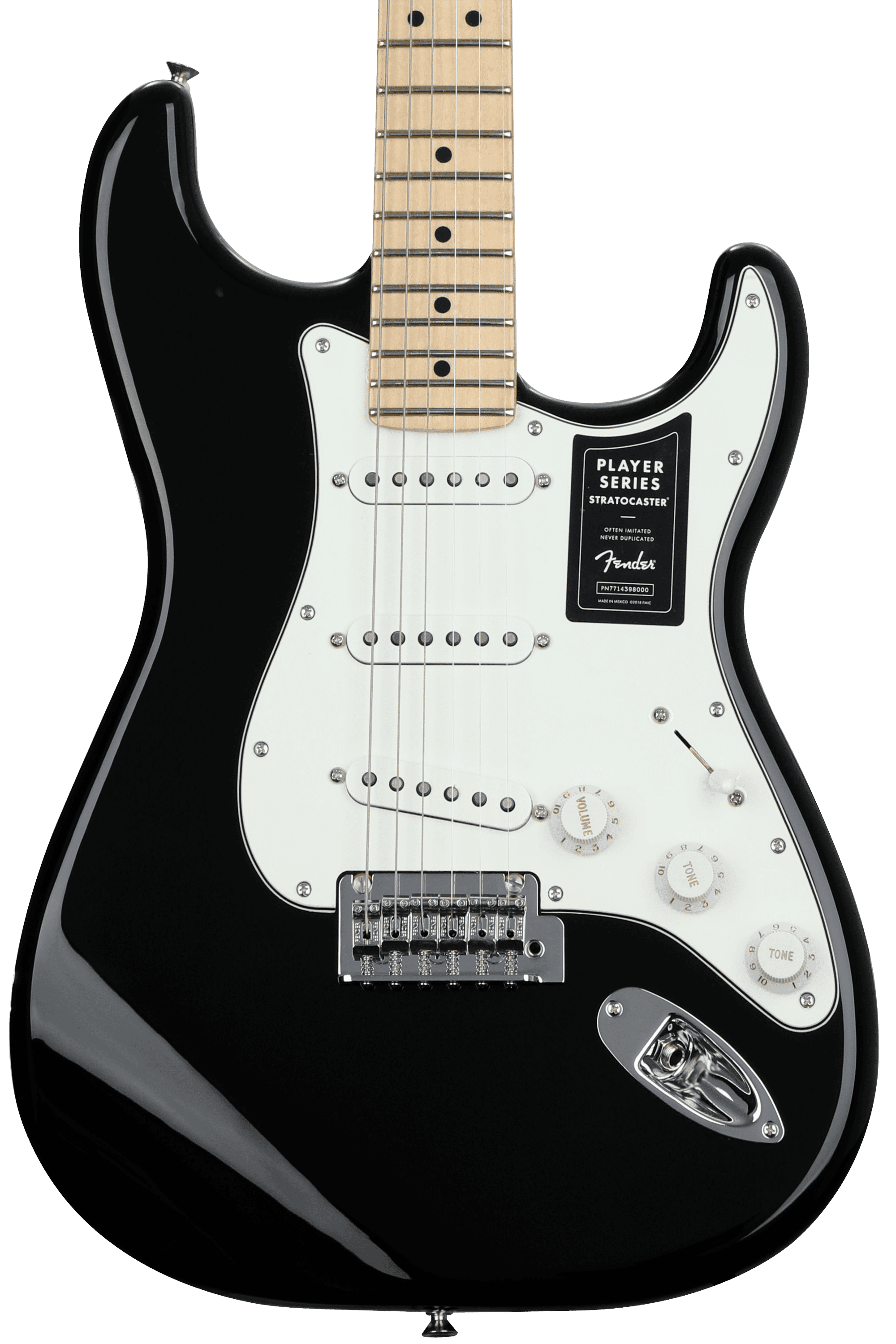 Fender Player Stratocaster - Black with Maple Fingerboard