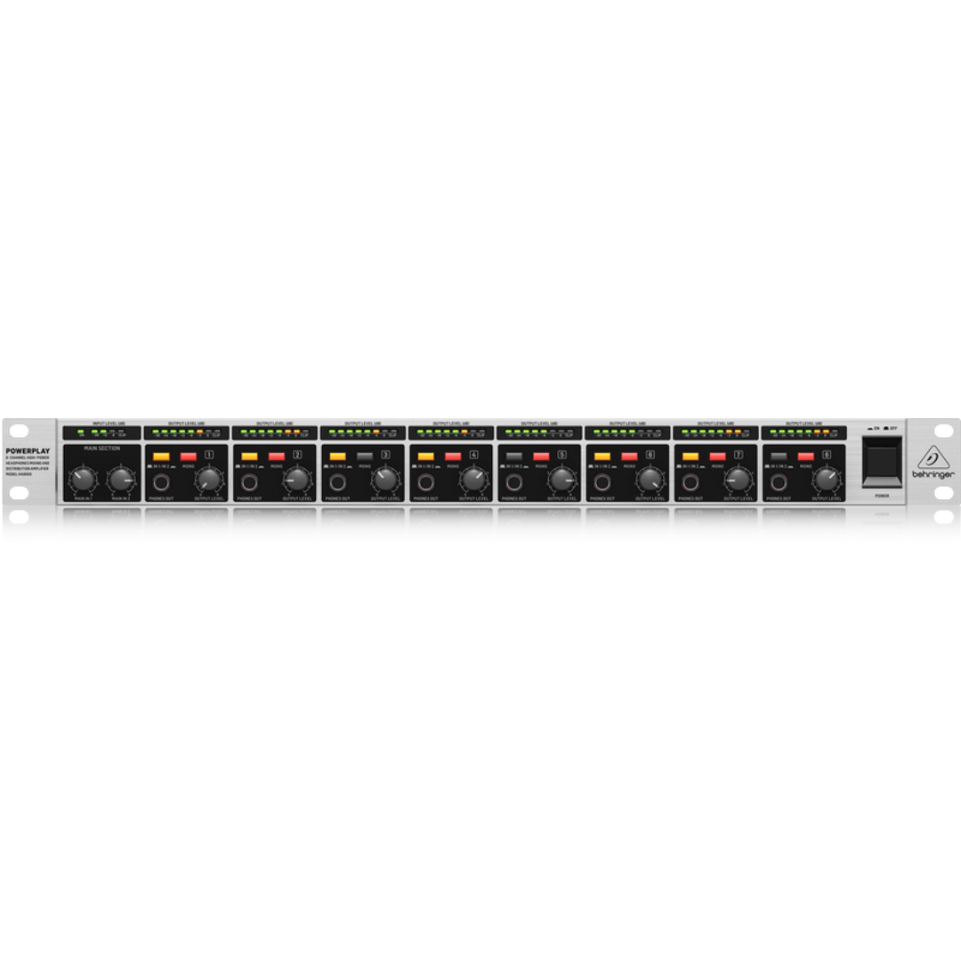 Behringer HA8000 V2 8-channel Headphone Mixing/Distribution Behringer HA8000 V2 8-channel Headphone Mixing/Distribution
